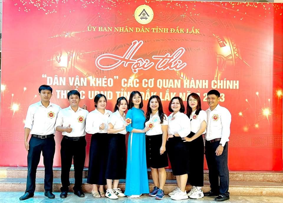 Đội tuyển Sở Lao động – TB&XH tham gia Hội thi “Dân vận khéo” năm 2023